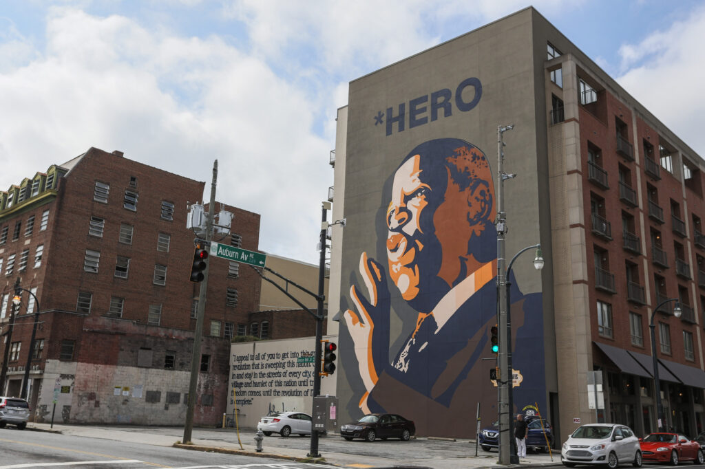 La figura de MLK Jr omnipresente en varios distritos de la ciudad