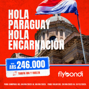 Flybondi confirmó retorno a Encarnación el 24 de agosto