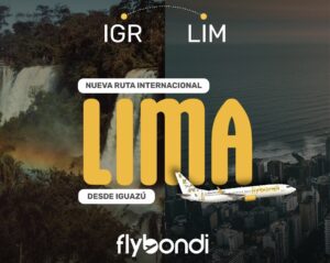 Flybondi comenzará a volar a Perú desde Iguazú