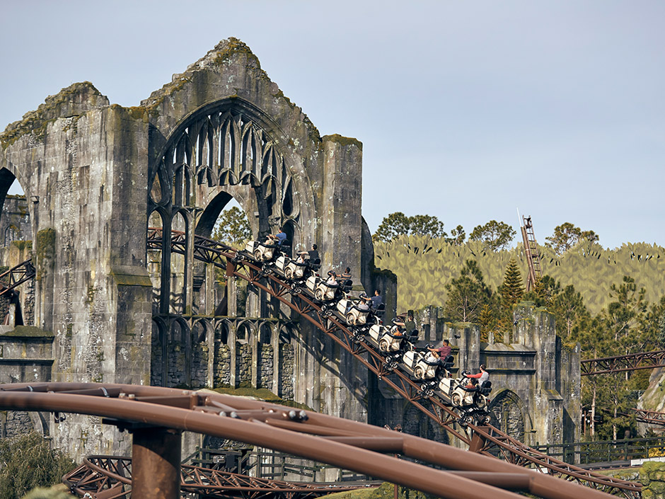 La atracción de la motocicleta de Hagrid en Harry Potter’s Universal Studios Orlando