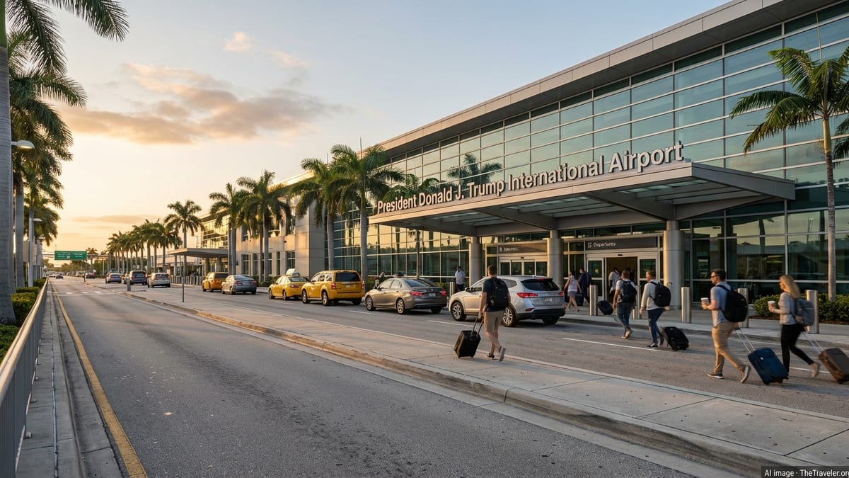 Florida quiere renombrar el aeropuerto de Palm Beach como Donald J. Trump International Airport