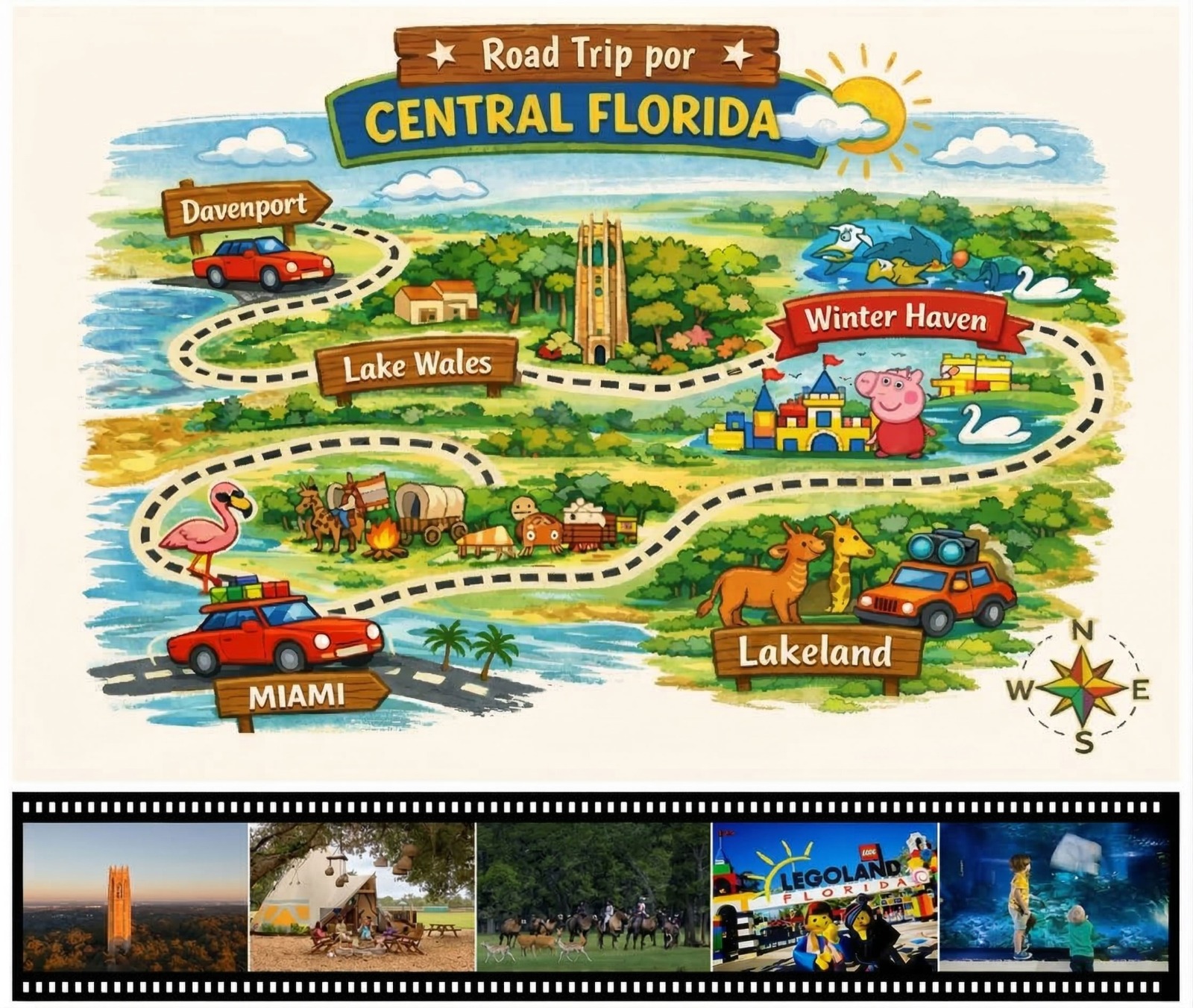 De Miami a Lakeland: un road trip que revela el lado más sorprendente y encantador de Florida