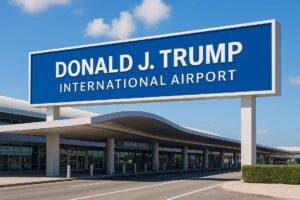 El aeropuerto de Palm Beach ya lleva el nombre de Donald Trump