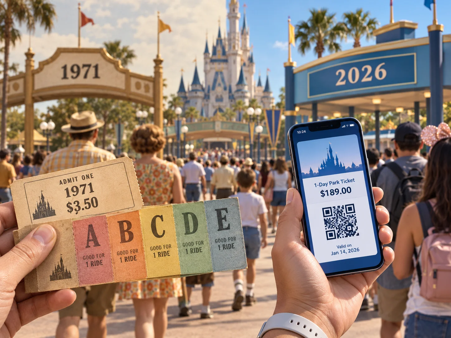 ¿Disney se volvió caro solo por la inflación? Qué hay detrás del valor de una entrada que pasó de US$3,50 a más de US$200